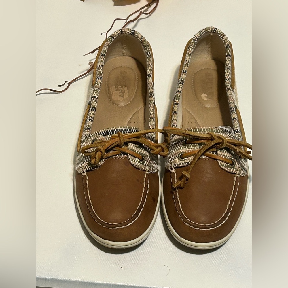 Brown and Tan Boat Shoes